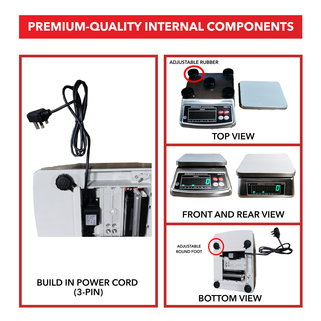 WATERPROOF TABLE TOP SCALE (suitable for cold room) - Image 6